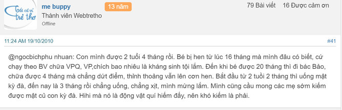 Chữa bệnh hen suyễn cho trẻ nhỏ bằng mật kỳ đà